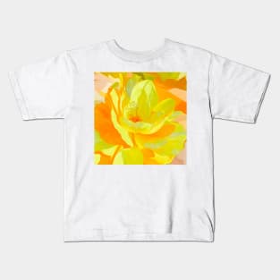 Sunny Yellow Blossom Kids T-Shirt